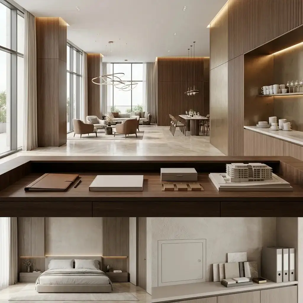 Completed hospitality interior ready for client handover with post-completion support services.