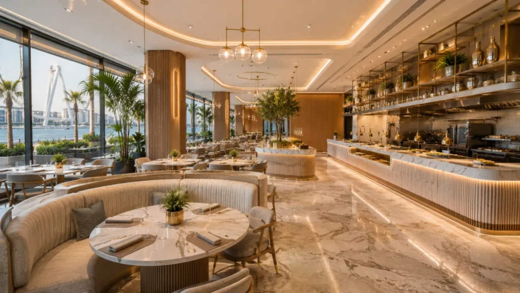 Hotel F&B outlet: Bluewaters Island, 1,800 sqft, 10 weeks
