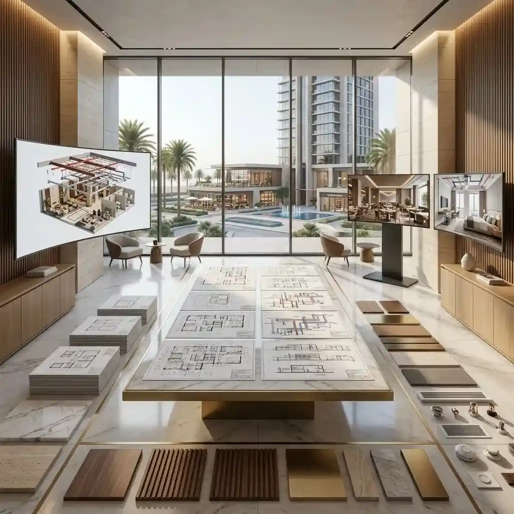 Hospitality interior project prepared for Dubai regulatory approvals and compliance requirements.