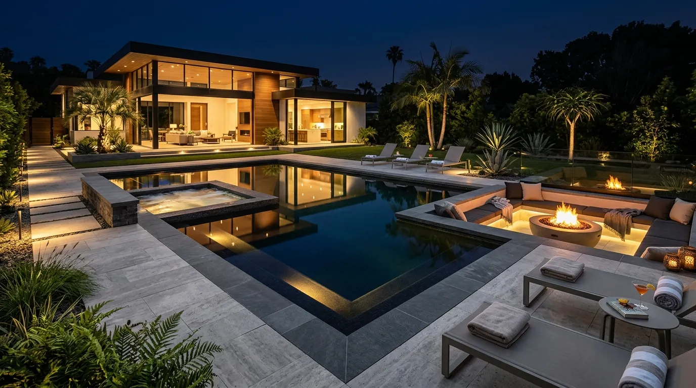 Swiming pool design and construction dubai nujum - al rabie